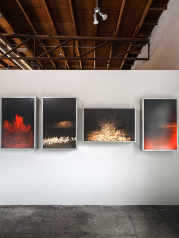 SIGNAL VOID, illuminated photography, 2025