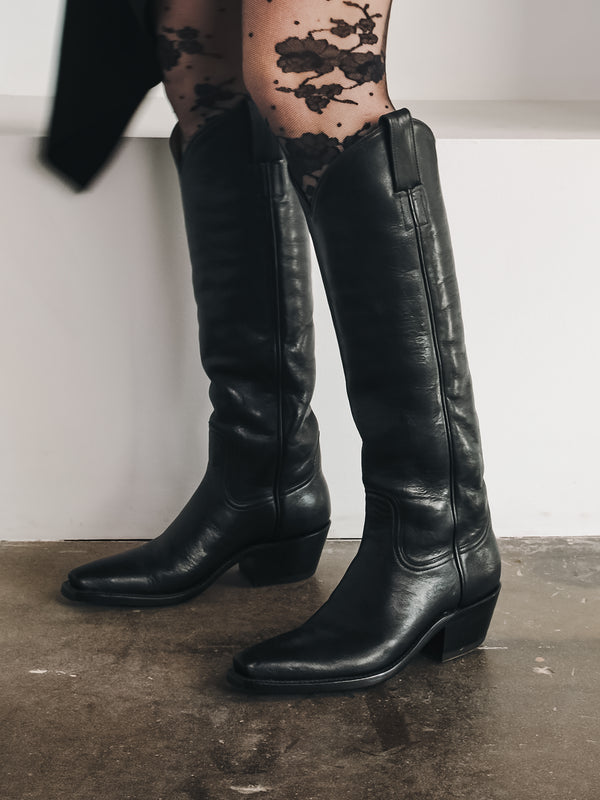 XVI Tall Marfa Boot in Black